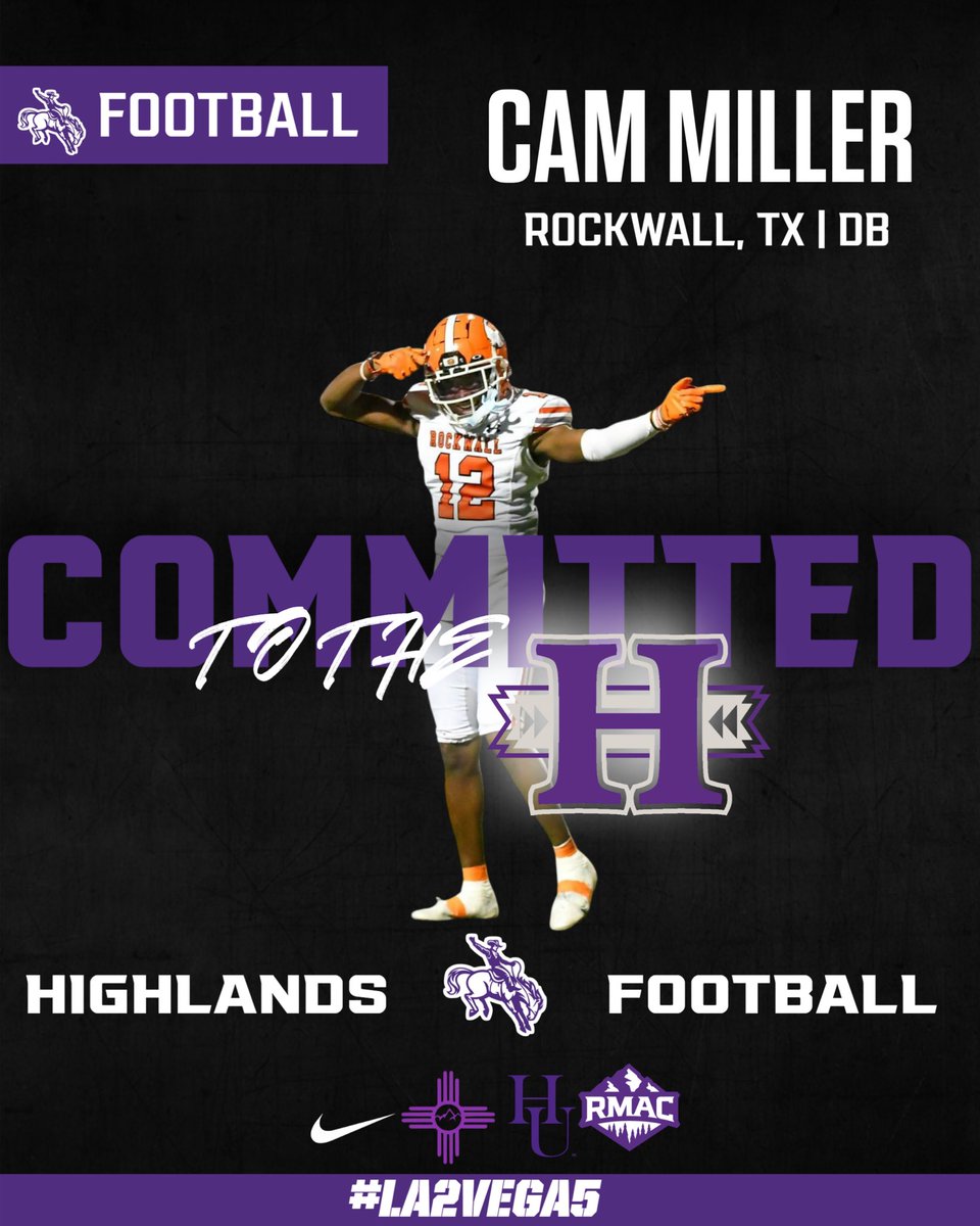 📍Committed! Thank you to every coach&amp; program that recruited me, I will always be thankful for the opportunity🙏🏾  #AGTG #MillerTime #Athlete 🤠💜🏈