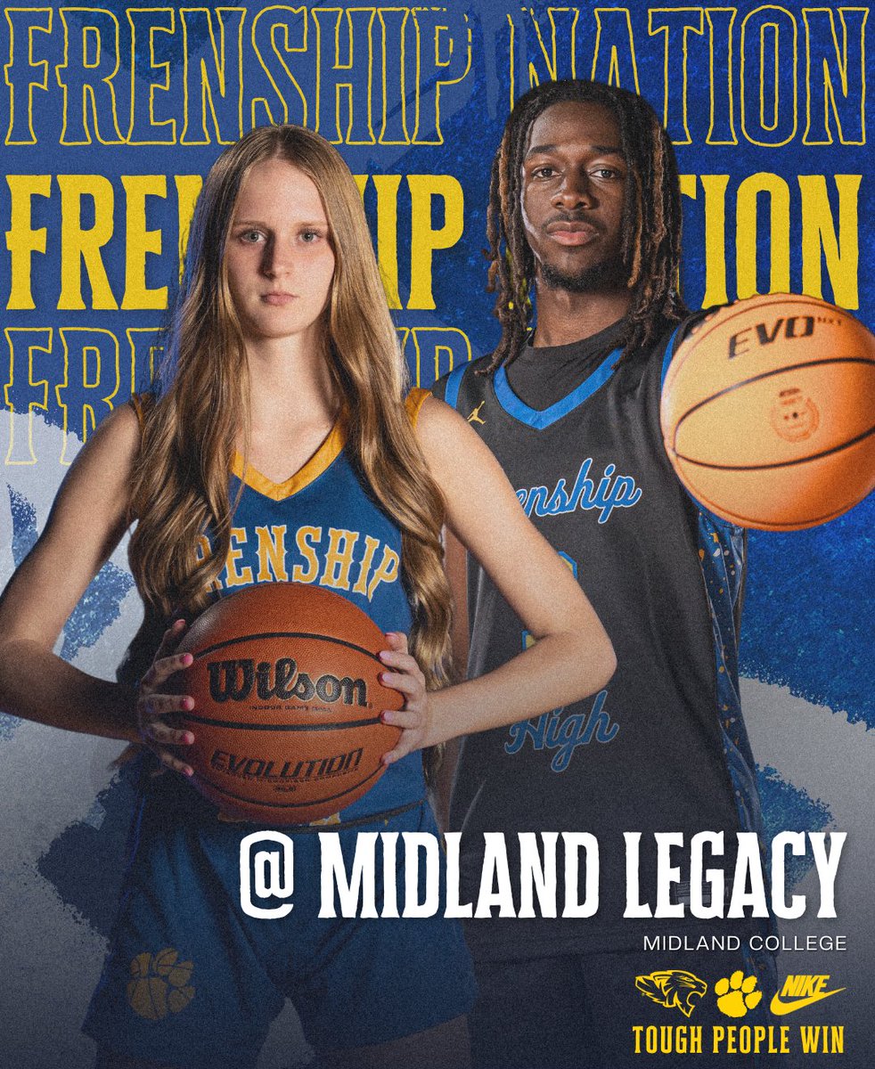 Tonight, our Boys and Girls Basketball Teams are playing Midland Legacy!🏀👏

The Girls play at 6:00 p.m. and the Boys play at 7:30 p.m. both at Midland College. Join us as we cheer on the Tigers!

📸Photo by: Fungo Productions