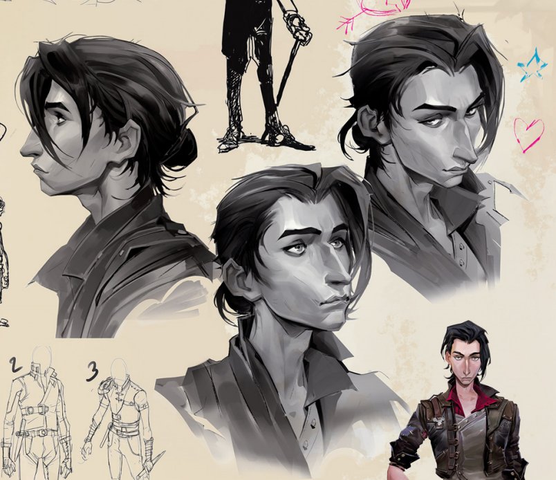 Arcane Young Silco Face Character Concept Art ✨️🩶