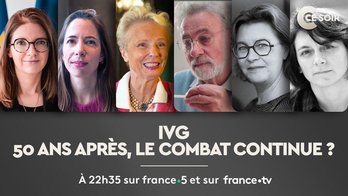 CCeSoir (@ccesoir) on Twitter photo ⏰ 22h35 sur <a href="/FranceTV/">France tv</a>
Avec :
Stéphanie Henette-Vauchez, professeure de droit public
<a href="/claudinemonteil/">claudine monteil</a>, historienne
Olivier Bernard, médecin généraliste
Mariana Otero, réalisatrice
<a href="/auroreberge/">Aurore Bergé</a>, ministre chargée de l'Égalité entre les femmes et des hommes
Léa Veinstein, philosophe ⏰ 22h35 sur <a href="/FranceTV/">France tv</a>
Avec :
Stéphanie Henette-Vauchez, professeure de droit public
<a href="/claudinemonteil/">claudine monteil</a>, historienne
Olivier Bernard, médecin généraliste
Mariana Otero, réalisatrice
<a href="/auroreberge/">Aurore Bergé</a>, ministre chargée de l'Égalité entre les femmes et des hommes
Léa Veinstein, philosophe