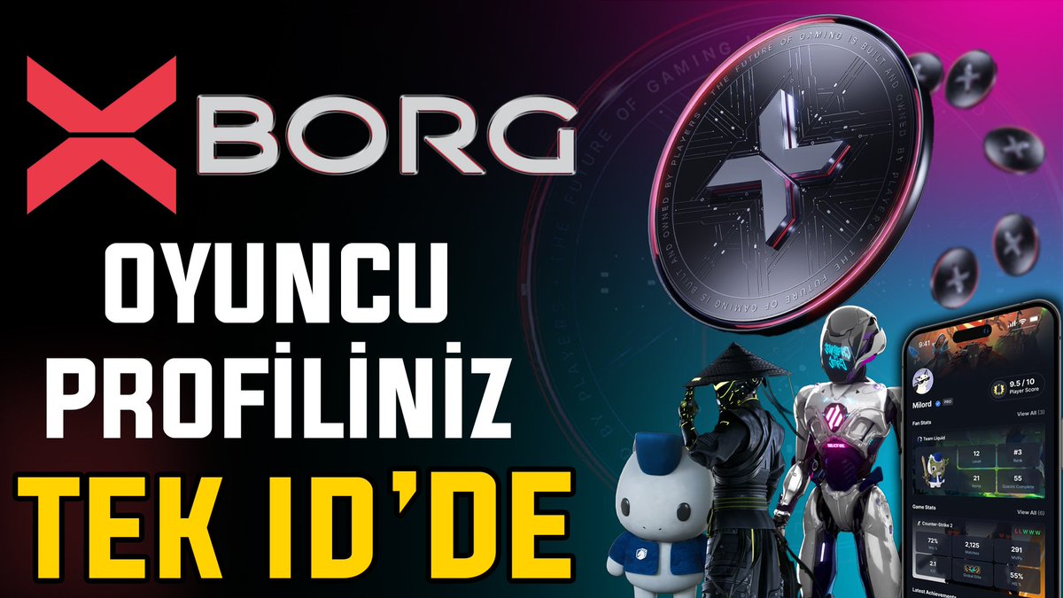 expert_para's tweet image. 🔥 Tüm Oyun Profilleriniz Tek ID &apos; de birleşiyor 🎇

🔥 @XBorgHQ Projesi Dolu Dizgin Yoluna Devam Ediyor.

🔥 #Launchpad , #GameID , #NFT

🔥 @TeamLiquid ile #Xborg arasında kurulan büyük partnerlik 

Hepsi Yeni Videomuzda
Herkese iyi seyirler dilerim 🎇

Not: Yatırım Tavsiyesi…