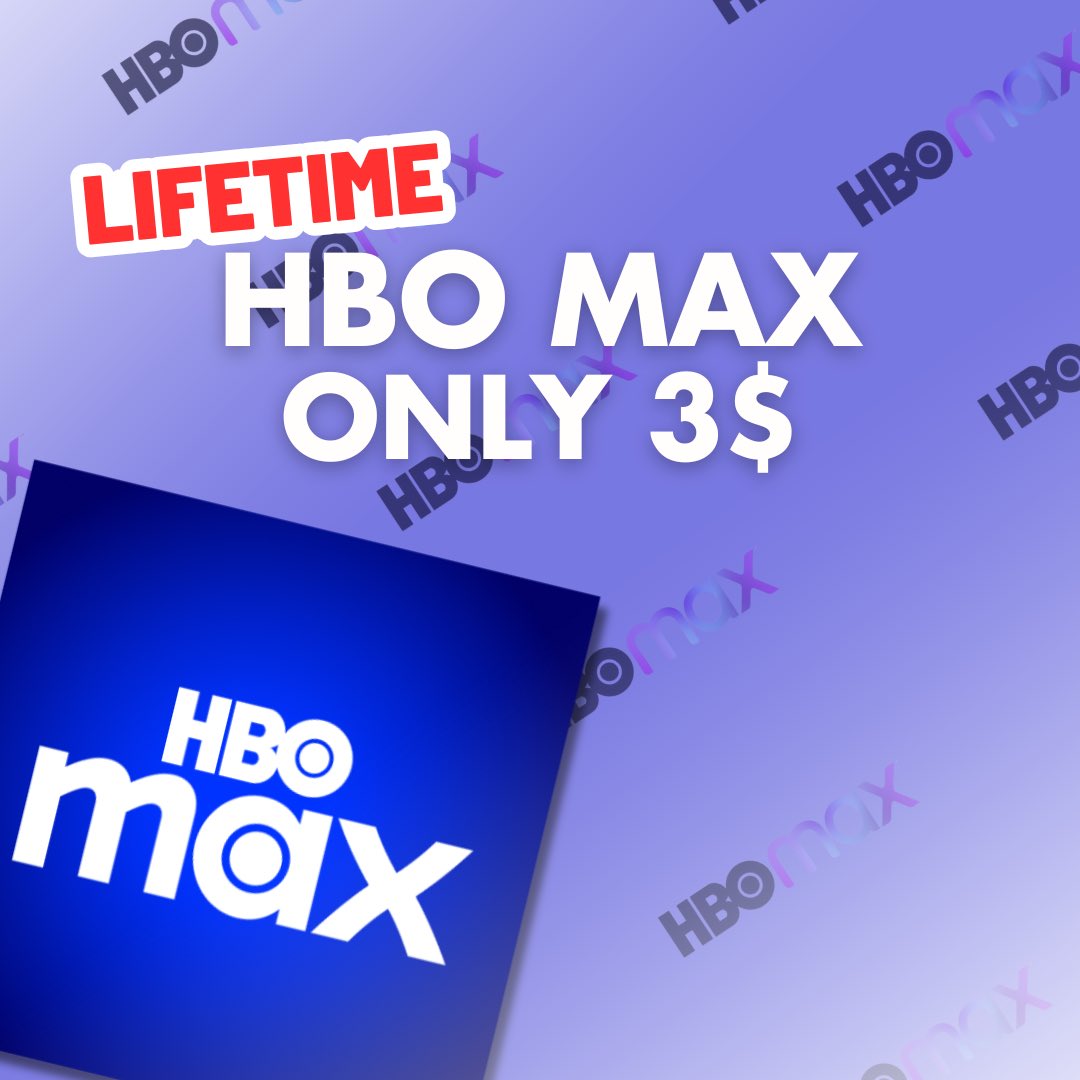 HBO MAX DE POR VIDA

SOLO 3€

Tienda en bio o MD