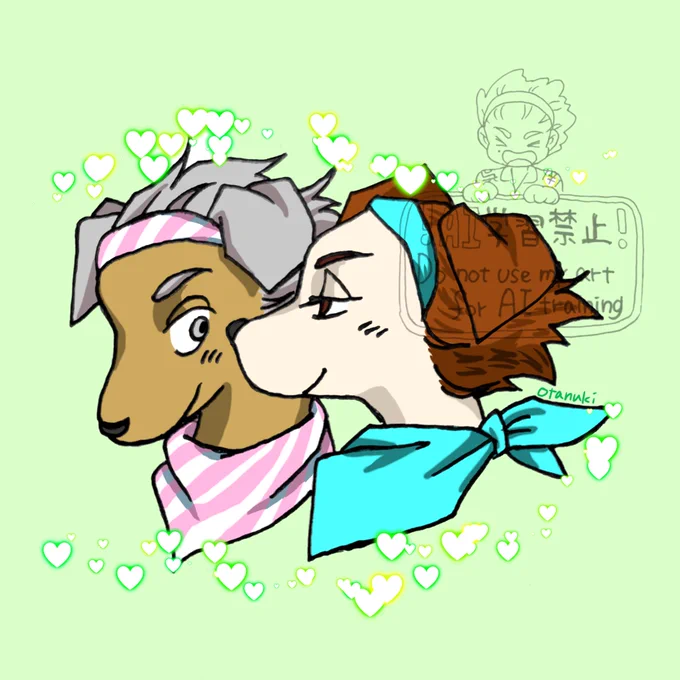 今日の休憩で大きいくれみなどっぐも描いたよ!サトハリばーじょん 