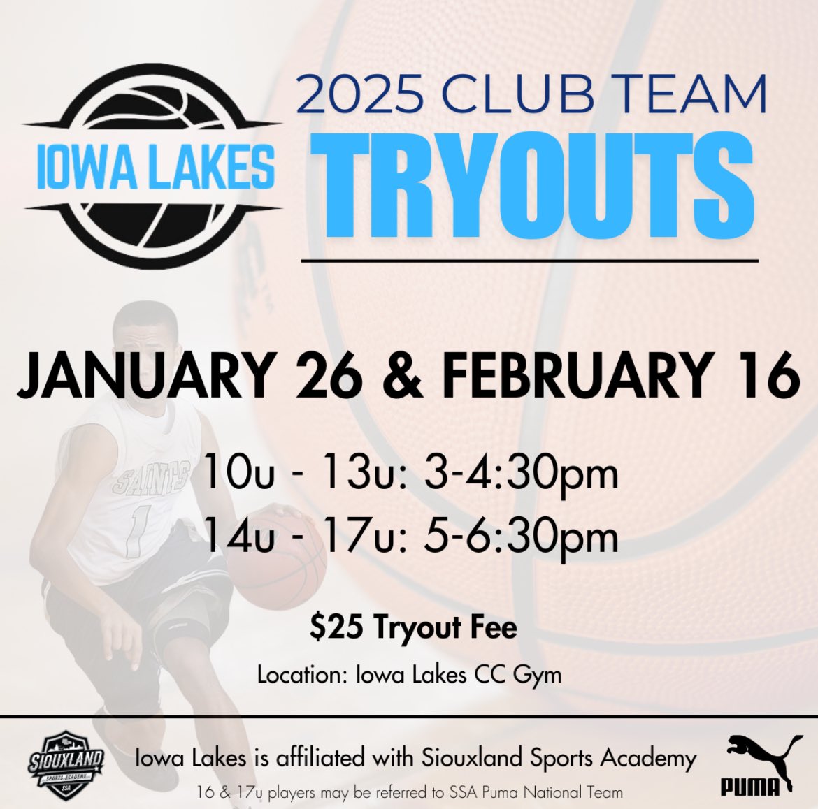 First tryout will be in 12 days!!