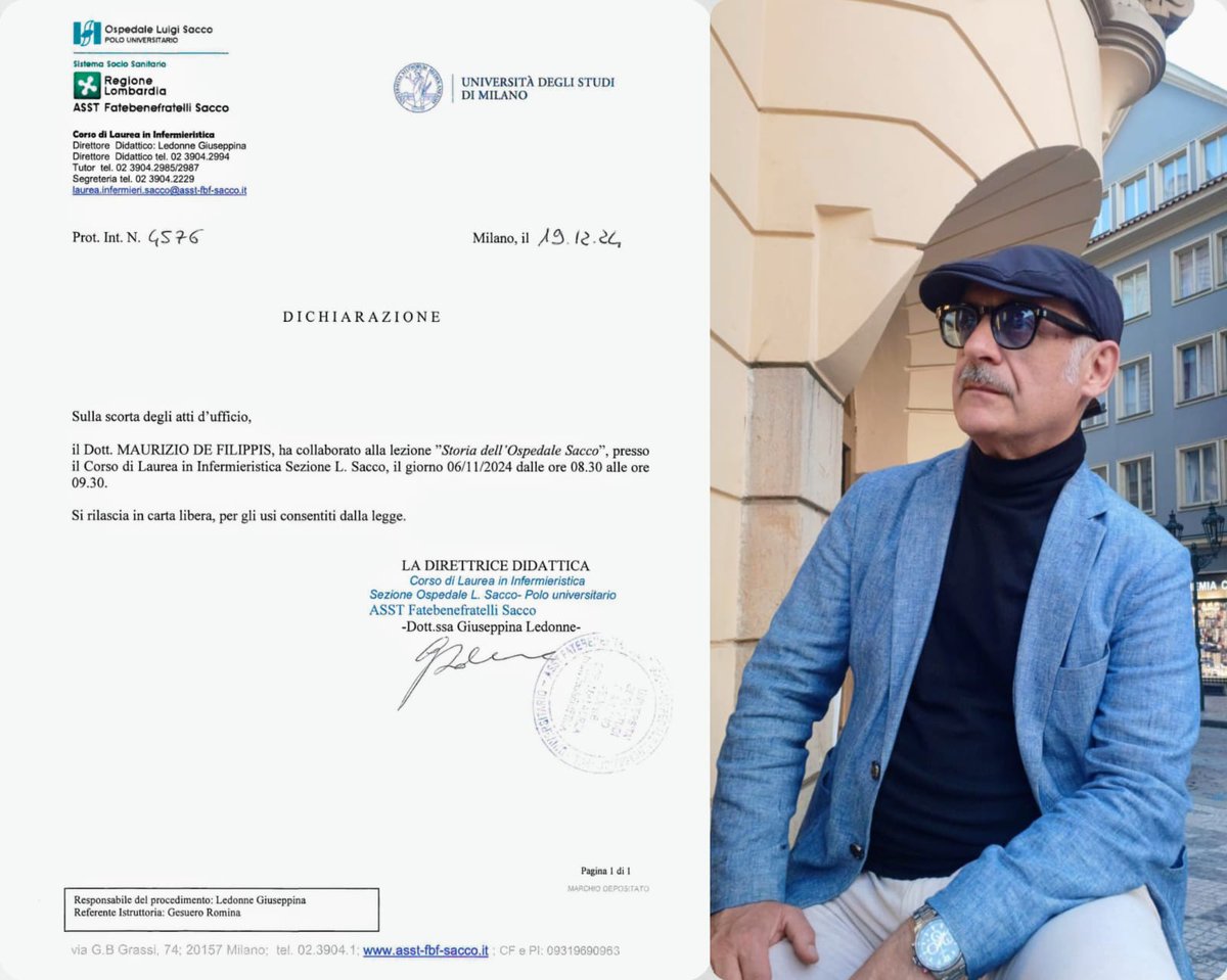 Maurixius's tweet image. "Storia dell'Ospedale Sacco", Corso di Laurea in Infermieristica, Polo Universitario ASST FBF-Sacco 🏩 6/11/2024
The protection of public health at the end of World War II and the birth of the NHS in the 1970s produced a radical transformation of Italian hospital institutions.