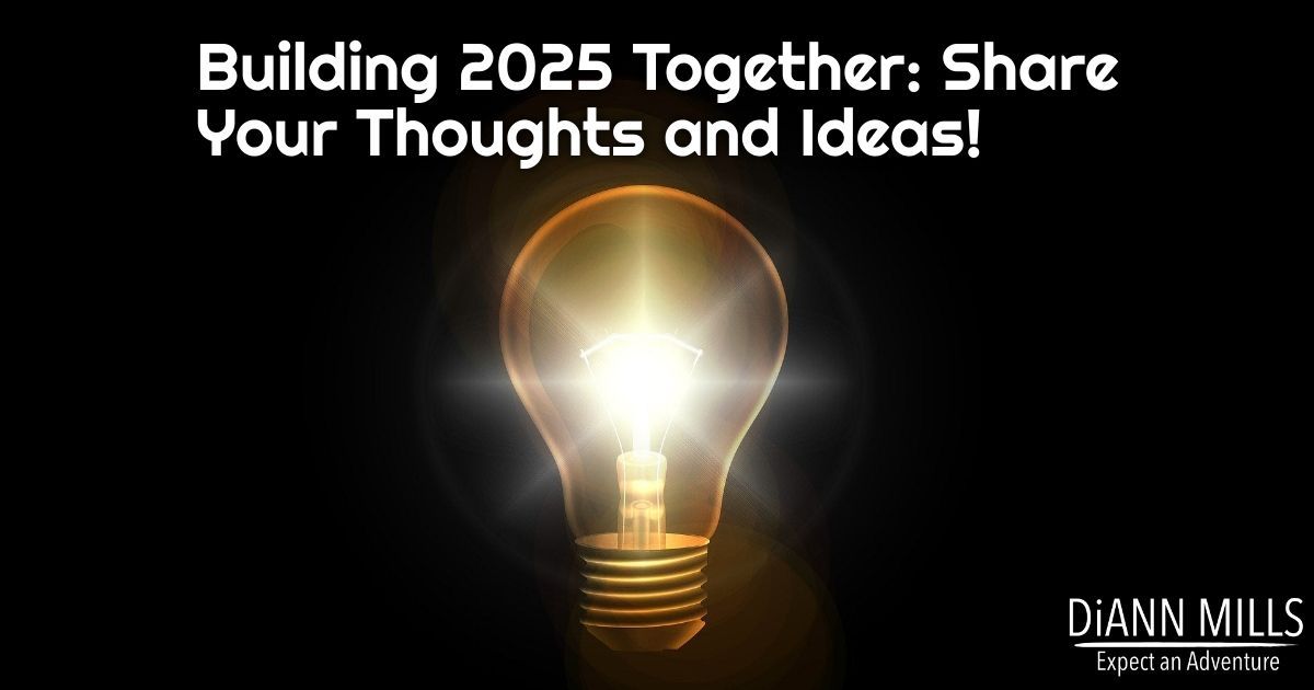 diannmills's tweet image. Building 2025 Together: Share Your Thoughts and Ideas! @DiAnnMills #blog #blogcontent #giveaway buff.ly/4jiD5N9