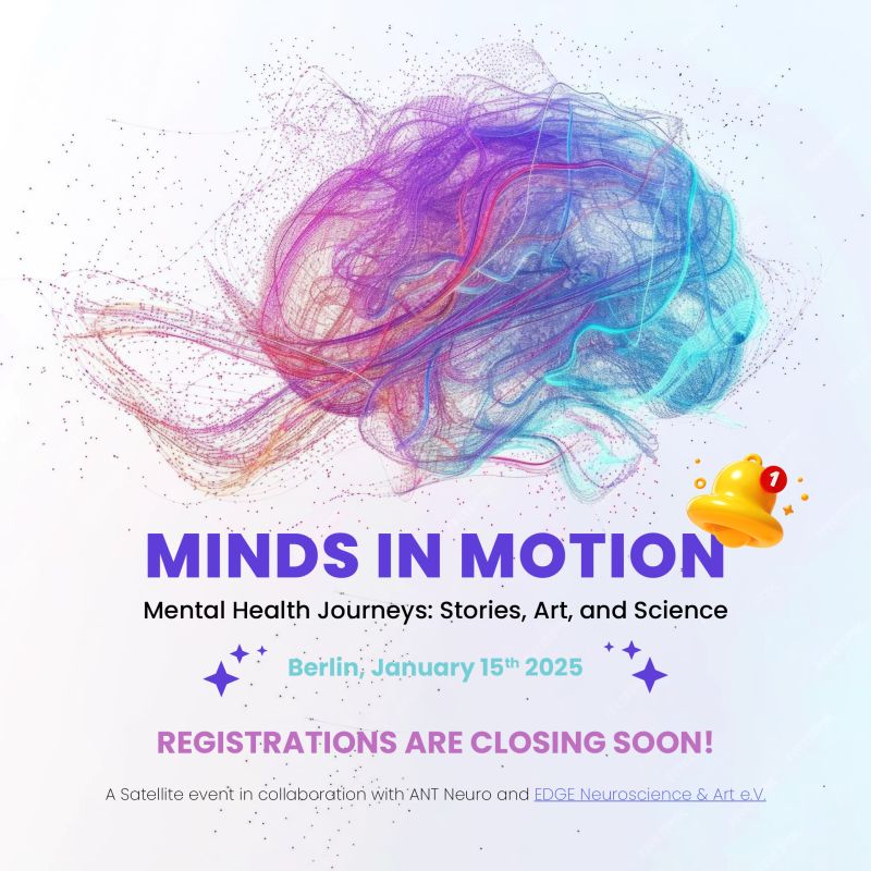 edge_neuro's tweet photo. Announcing the speakers and artists for the upcoming #MindsinMotion event co-organized with @ANTNeuro: Alexander Carrillo and Fernando Derks collaborated to create "The Dancing Mind." Join us tomorrow to see it! 

Register here: https://t.co/GpcE54wth5 https://t.co/lf1NPM8kmb