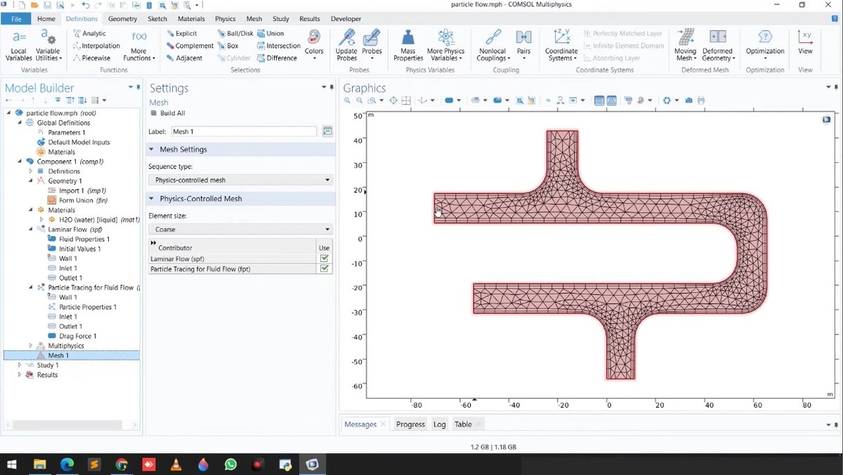 Helal8575's tweet photo. Practical flow in fluid by @COMSOL_Inc 
Apply laminar flow. https://t.co/fqgQoOMYWM