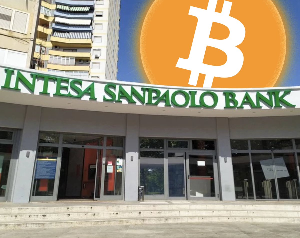 WealthMastery_'s tweet image. 𝗝𝗨𝗦𝗧 𝗜𝗡: Italy's largest bank, Intesa Sanpaolo, just bought $1 million worth of Bitcoin.