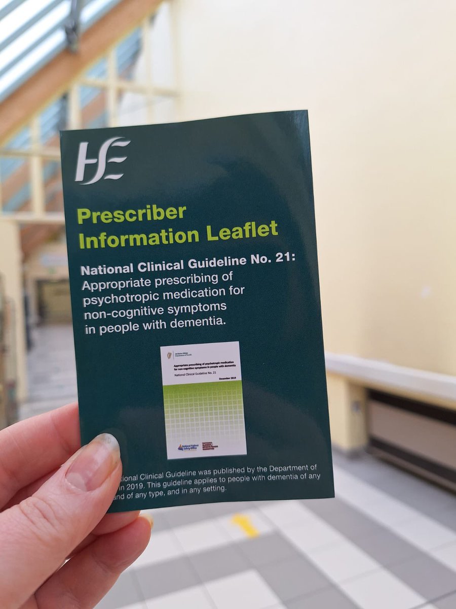 HSE Dublin and Midlands (@hsedubmidlands) on Twitter photo Today at Naas General Hospital, they are promoting National Clinical Guideline No. 21 – ensuring the appropriate prescribing of psychotropic medication for non-cognitive symptoms in people with dementia. Let’s prioritize safe and effective care! #DementiaCare #HSE Today at Naas General Hospital, they are promoting National Clinical Guideline No. 21 – ensuring the appropriate prescribing of psychotropic medication for non-cognitive symptoms in people with dementia. Let’s prioritize safe and effective care! #DementiaCare #HSE
