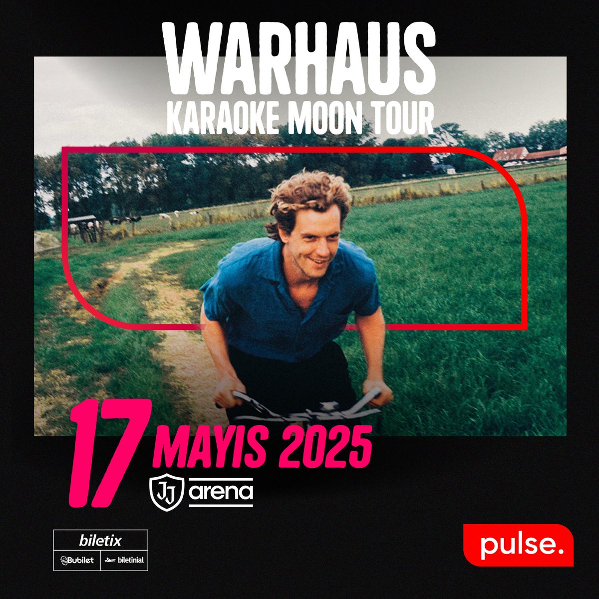 Belçika’nın indie pop flanörü Warhaus, yeni albümü "Karaoke Moon Tour" kapsamında 2 yıl sonra yeniden İstanbul’da! 🌎

Balthazar’ın karizmatik sesi ve yüzü Maarten Devoldere, 17 Mayıs 2025 Cumartesi günü JJ Arena Ataşehir’de en sevildiği şehrin izleyicileriyle buluşmaya geliyor.