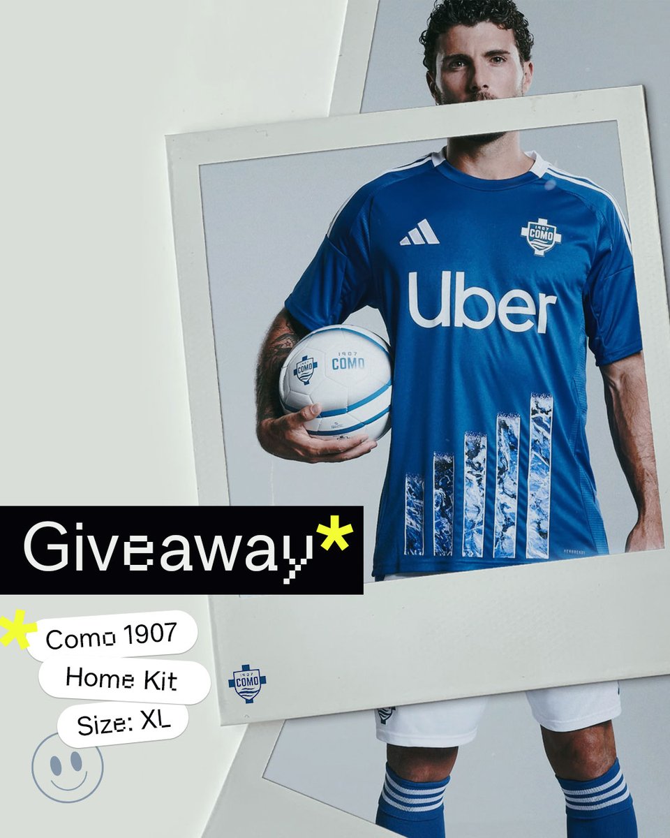 WrldSoccerShop's tweet photo. 🗣️  Win a Men's Replica adidas Como 1907 Home Jersey 24/25 in size XL

Test your club trivia:
🧠 In what year did Como 1907 first compete in the Prima Categoria?

Reply below with your answer ⬇️ retweet and follow us. 
One lucky correct answer wins. 🎁 Winner announced on Tuesday, January 20th. 

#Como1907 #Soccer #Giveaway