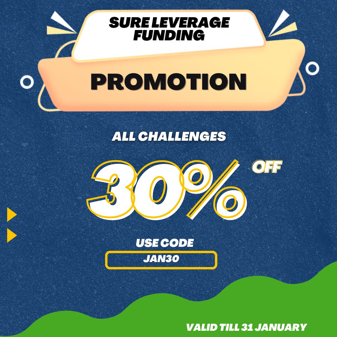 TradeNoted_com's tweet photo. Promo By @SureLeverage 

⏰ Limited Time 30% Off On All Challenges!

Coupon Code: JAN30

Get It Here >>> https://t.co/qvekRIpEiJ

#JanuaryPromo #SureLeverageFunding https://t.co/BmKM2cdN30
