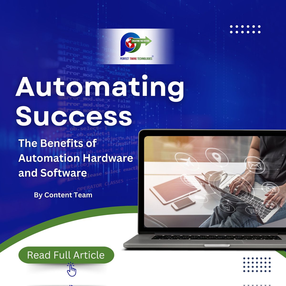 pttglobal's tweet image. Unlock the power of automation to drive your success! 🚀 

🔗 Read the full article: ptt.technology/2025/01/14/aut…

Follow us for more updates on cutting-edge technologies and innovations!

#AutomationSuccess #TechInnovation  #EfficiencyMatters #PerfectTimingTechnologies