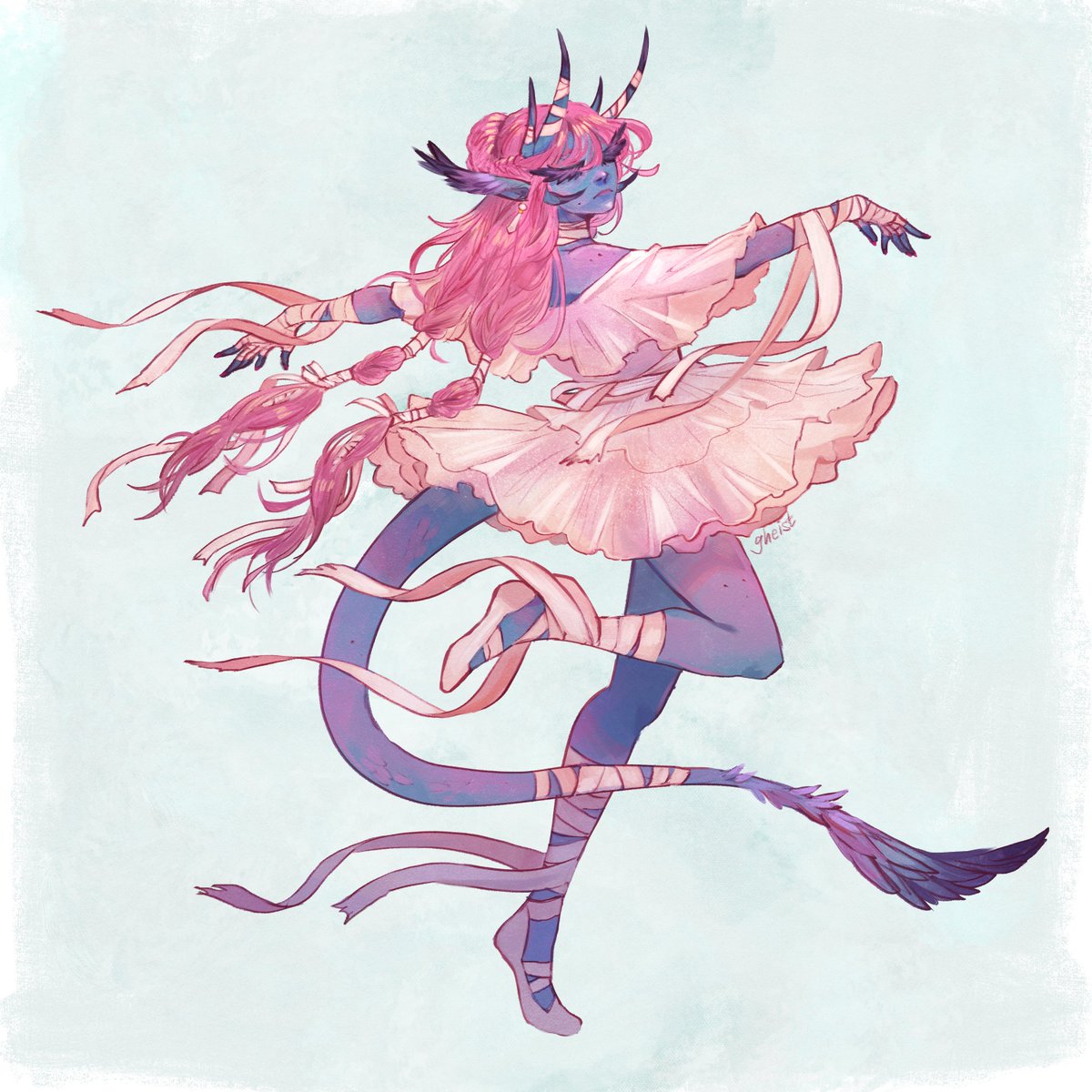 gheistropod's tweet photo. hello! it's been a while!! i was in a super stressful seasonal job that just ended, and barely drew (or did much of anything...) for a month or so. but i'm back!

i also made a bsky -> @gheistropod.bsky.social 
pls follow! i'll still be here but uh i'll be there too hehe https://t.co/JCUcSla599
