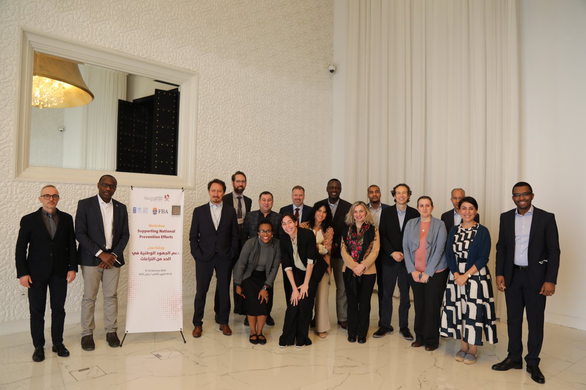 📸 Takes from the concluding session of the Doha Workshop on supporting national prevention efforts.

The three-day workshop brought together Peace and Development Advisors (PDAs) deployed in complex conflict settings to draw on complementary areas of interest, expertise, and