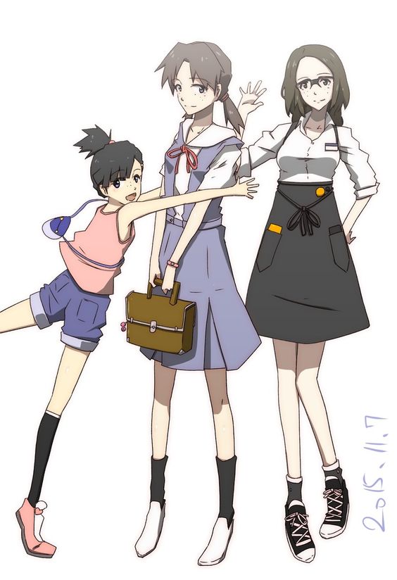 classrep_2a's tweet image. Day 74! This is fanart of me and my awesome sisters! &amp;lt;3 (if anybody has the source/credit PLEASE let me know!!) 💜