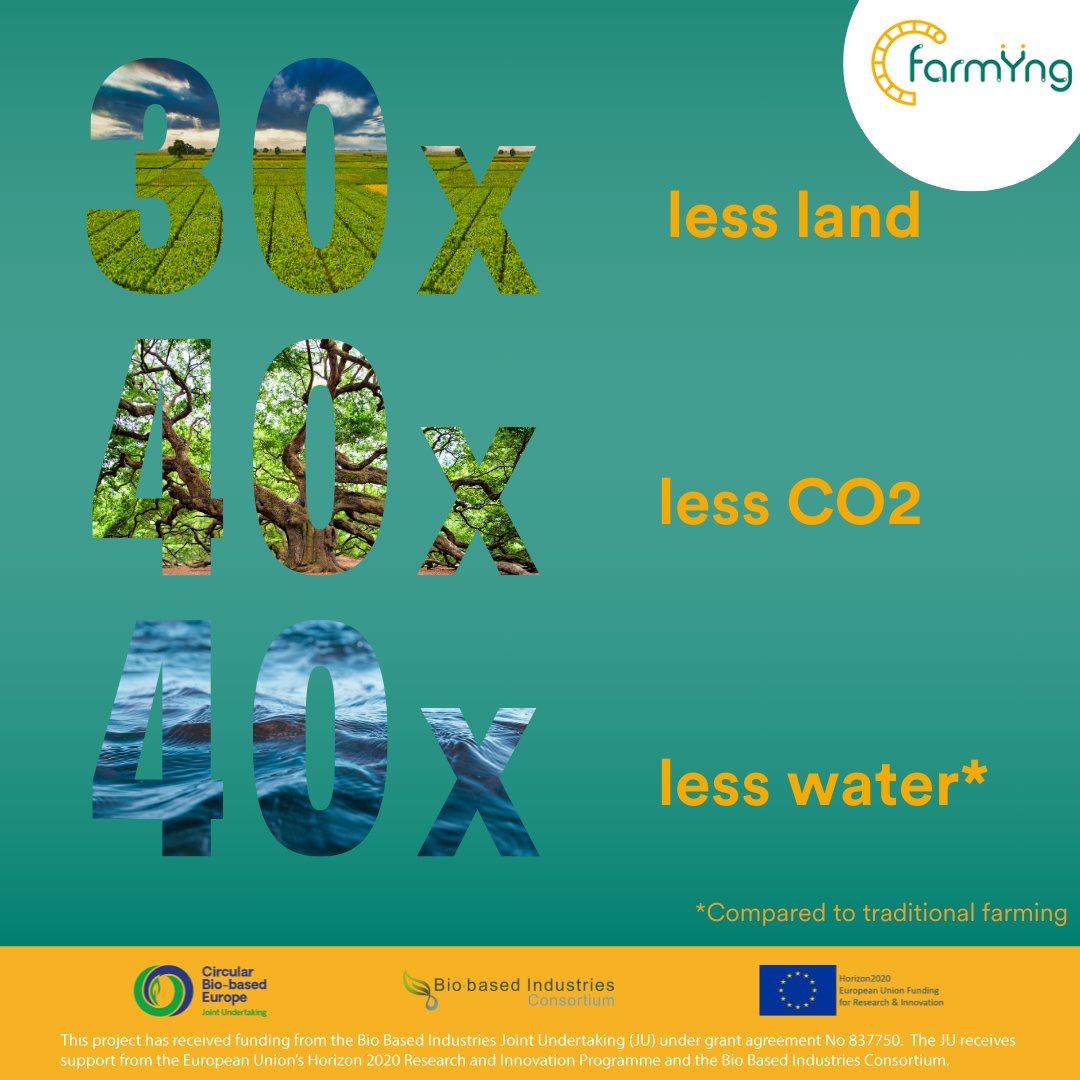 As global protein demand rises, insect farming offers a sustainable solution. At FARMŸNG, we create high-quality protein with 30x less land 🌍, 40x less CO2, &amp; 30x less water 💧 than traditional farming, helping preserve essential resources for the future. 🌿 #InsectFarming