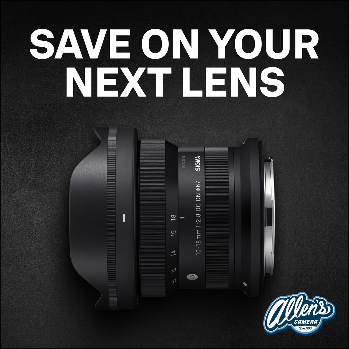 allenscameraPA's tweet photo. SIGMA January-March Instant Savings at Allen's Camera!
📅 Now through Sunday, March 2, 2025, enjoy incredible savings on 36+ SIGMA lenses!
See savings - See more a https://t.co/W0iwMALmCt
 Shop now at Allen's Camera or call 215-547-2841 or online at https://t.co/hIXTfYZWDp. https://t.co/HmOfhPW2nN