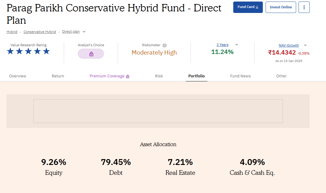 Revhappy2's tweet image. PPAF&apos;s Conservative Hybrid fund with only 10% equity allocation has beaten Nifty 100 in the last 3 years inspite of the superb bull run. In India, it doesnt make sense going overboard on equities. Balanced allocation is good enough. @kendheswapnil @SriNiveshIndia @pattufreefincal