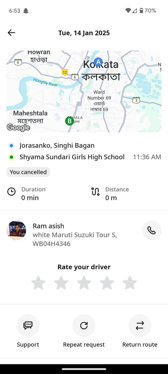mohta_ashwin's tweet photo. @inDrive 

Worst services https://t.co/eYooQHeFC4 not know the decency to talk to a women 

Attached is a he screen shot who abused my wife for a cancellation 

I hope you take action. https://t.co/hk40nzjOo1