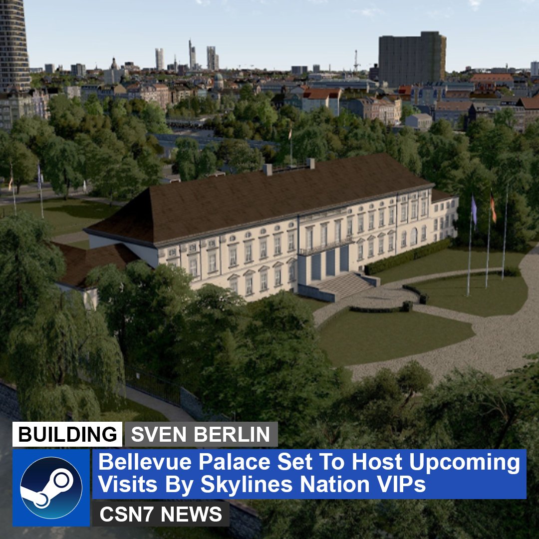 CSN__7's tweet image. Tours now available for #CitiesSkylines citizens of Bellevue Palace, the official residence of the President of Germany - see @SvenBerlin1974 to schedule your group tour today!
Building: steamcommunity.com/sharedfiles/fi…
Props: steamcommunity.com/sharedfiles/fi…