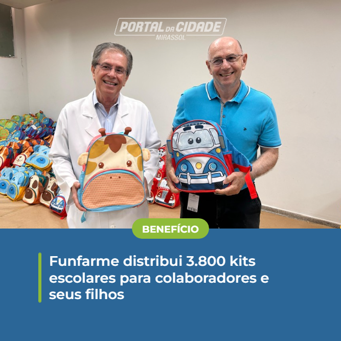 BENEFÍCIO | 🎒🎒 Cada kit contêm mochila, cadernos, estojos, canetas, lápis de cor, cola, tesoura, régua, corretivos, marca-texto e folhas sulfite

➡Matéria completa no link 👇

portaldacidade.co/2116b5a398