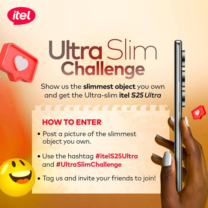 blessing_marima's tweet photo. To find this slimmest object in my house took me days infact I was almost giving upπ€¦
@itelNigeria for you guys to pull this Sleek itelS24Ultra off is a real game changer
Kudos to all itel crewπππ
#itelS25Ultra #UltraSlimChallengeβ
https://t.co/8oUlxbtvC6