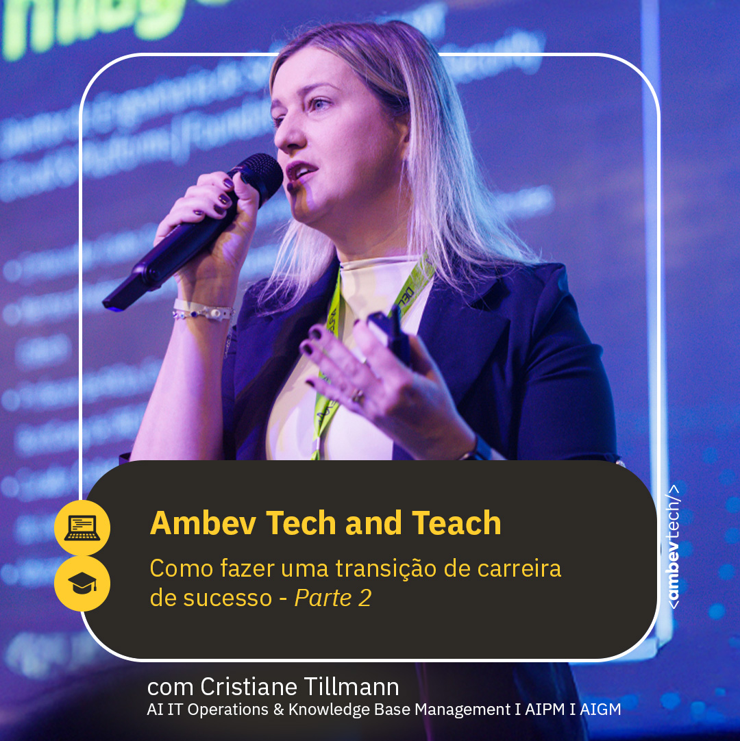 ambevtech's tweet image. Confira no Instagram as dicas da Cristiane Tillmann sobre transição de carreira, para quem já está dentro do mundo da tecnologia e vai migrar de área.
instagram.com/reel/DEzsx9Tpa…

#TransiçãoDeCarreira #Tech #AmbevTech