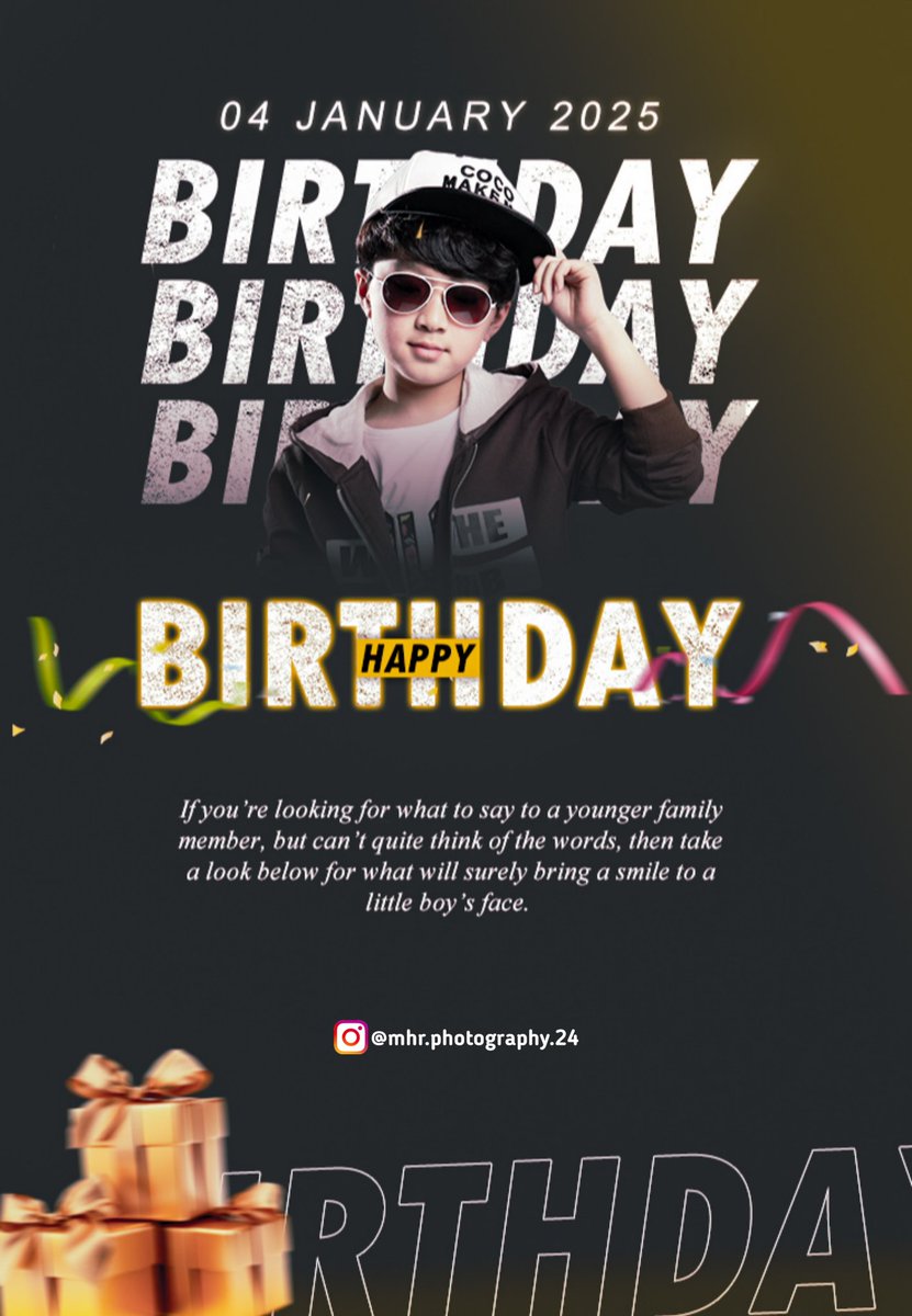 MHRPhotography's tweet photo. Birthday poster template design

#HappyBirthday #Pongal2025 #SankranthikiVasthunam #bigbrothernlbe https://t.co/qj3JSysLtn