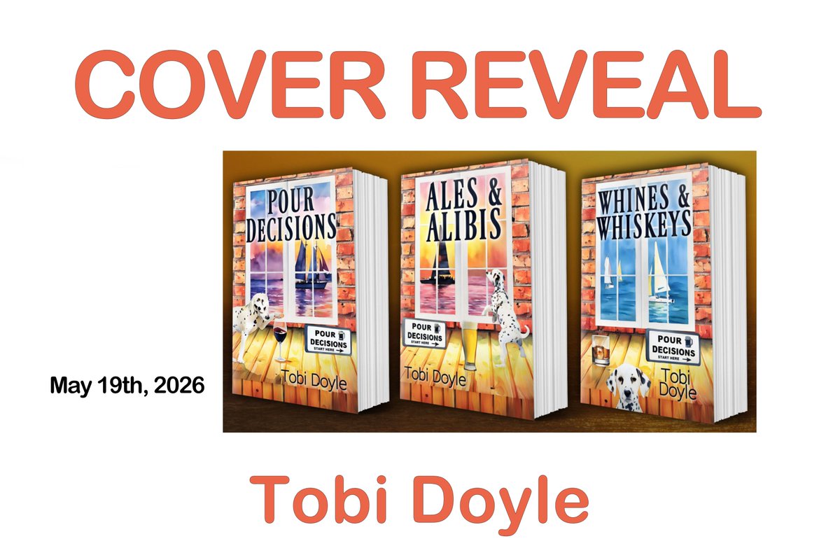Happy COVER REVEAL DAY to @TobiDoyle for her 3-book cozy mystery series, POUR DECISIONS. Look for them in 2026, and add book one to your Goodreads TBR today!
goodreads.com/book/show/2224…

#CoverReveal #cozymystery #BookTwitter #rowanprosepub