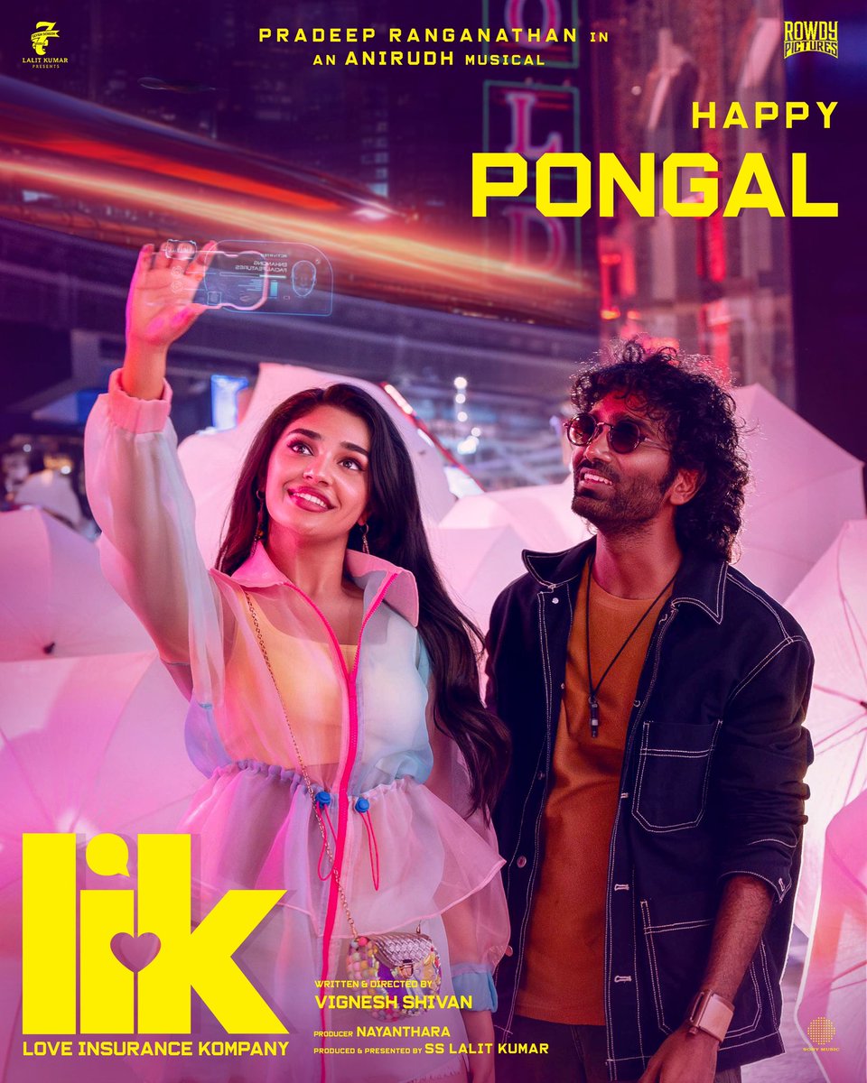 Vignesh Shivan (@vigneshshivn) on Twitter photo Happy Pongal 😊
#LoveInsuranceKompany #LIK
<a href="/VigneshShivN/">Vignesh Shivan</a> <a href="/pradeeponelife/">Pradeep Ranganathan</a> <a href="/IamKrithiShetty/">KrithiShetty</a>
<a href="/iam_SJSuryah/">S J Suryah</a> <a href="/anirudhofficial/">Anirudh Ravichander</a>
<a href="/iYogiBabu/">Yogi Babu</a> <a href="/Gourayy/">Gouri G Kishan</a> <a href="/sathyaDP/">SathyanSooryan ISC</a> <a href="/PradeepERagav/">Pradeep E Ragav</a>
<a href="/PraveenRaja_Off/">Praveen Raja</a> <a href="/SonyMusicSouth/">Sony Music South India</a> <a href="/Rowdy_Pictures/">Rowdy Pictures</a> <a href="/proyuvraaj/">Yuvraaj</a> Happy Pongal 😊
#LoveInsuranceKompany #LIK
<a href="/VigneshShivN/">Vignesh Shivan</a> <a href="/pradeeponelife/">Pradeep Ranganathan</a> <a href="/IamKrithiShetty/">KrithiShetty</a>
<a href="/iam_SJSuryah/">S J Suryah</a> <a href="/anirudhofficial/">Anirudh Ravichander</a>
<a href="/iYogiBabu/">Yogi Babu</a> <a href="/Gourayy/">Gouri G Kishan</a> <a href="/sathyaDP/">SathyanSooryan ISC</a> <a href="/PradeepERagav/">Pradeep E Ragav</a>
<a href="/PraveenRaja_Off/">Praveen Raja</a> <a href="/SonyMusicSouth/">Sony Music South India</a> <a href="/Rowdy_Pictures/">Rowdy Pictures</a> <a href="/proyuvraaj/">Yuvraaj</a>