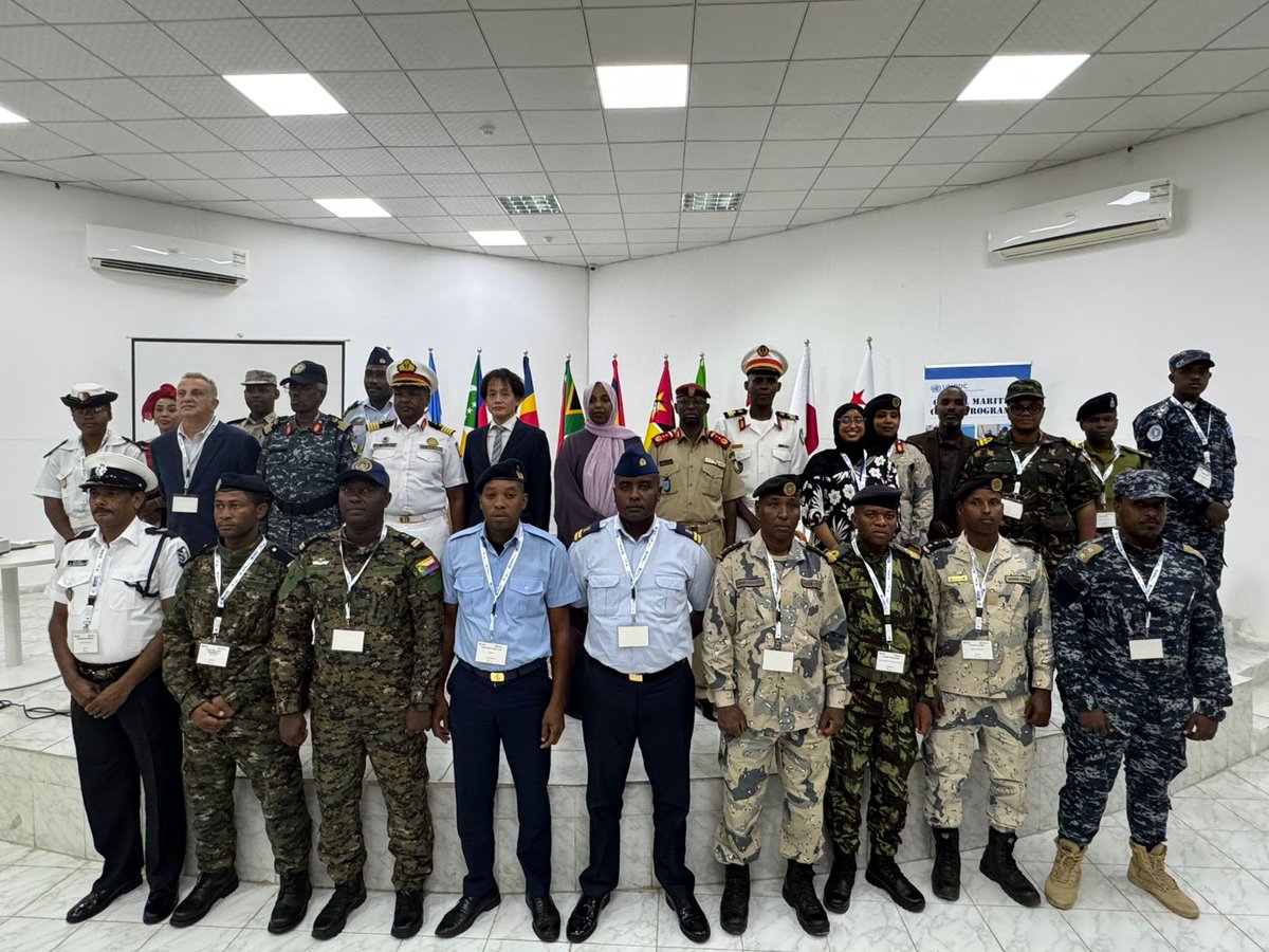 UNODC_MCP's tweet image. @UNODC_MCP commenced a 3-day Regional Seminar on Operational Sustainability at #Djibouti&apos;s Training Center, with participants from 🇩🇯🇰🇲🇰🇪🇲🇬🇲🇺🇲🇿🇸🇴🇹🇿 to strengthen regional awareness of maintenance practices and strategies for sustainable operations. Funded by Japan 🇯🇵.