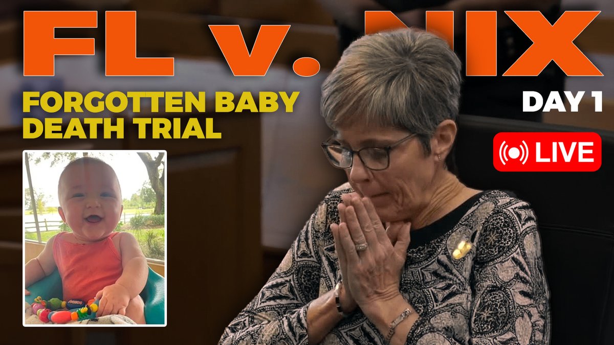 trialTVLive's tweet photo. LIVE 8:30ET: Forgotten Baby Death Trial - FL v. Tracey Nix - DAY 1
#FloridaNews #HotCarTragedy #ChildSafety #TraceyNix #JusticeForUriel #CourtTrial #AggravatedManslaughter #BreakingNews #GrandmotherOnTrial #CrimeUpdate #TrueCrime #TrialTVLive
Watch with us π
https://t.co/6lpV2at0Lh