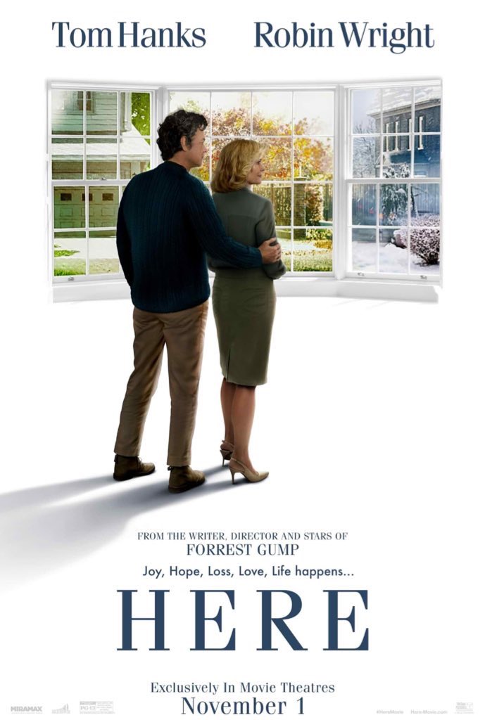 El paso del tiempo es demoledor, así es como te deja Zemeckis con Here. Directo a lo mejor del año. Espectacular.