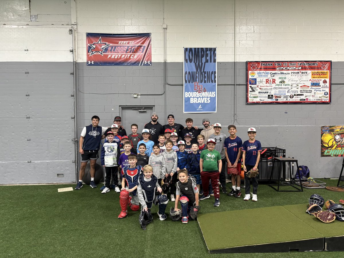 Last week our college guys home on break put on a camp for over 50 local ball payers. Those players got an extra surprise when Colin Holderman stopped by camp to say hello.
Thanks to all who helped make this camp possible.