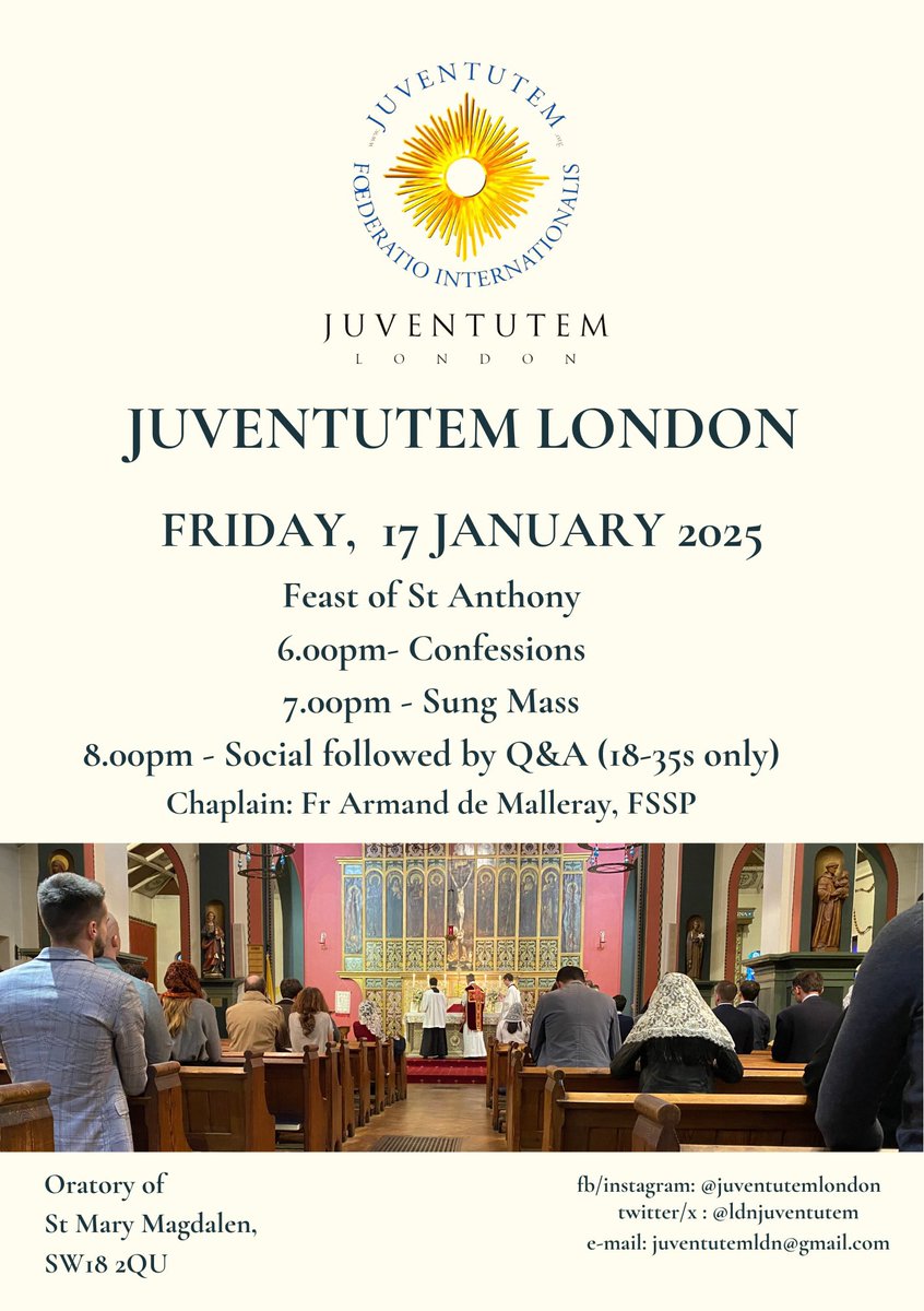 LdnJuventutem's tweet photo. We’re all looking forward to seeing you this Friday! https://t.co/5eCfokL8ku