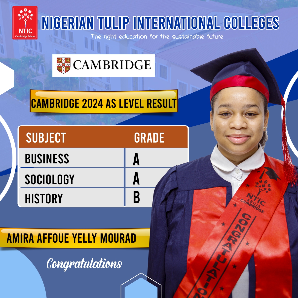 nticedung's tweet photo. 🎉 Huge Congratulations to Our NTIC Cambridge Stars!
Amira, Melih, and Samira, you’ve truly shined with your outstanding results in the 2024 AS-Level exams!
Your hard work and dedication have paid off, and we couldn’t be prouder of you.
#ntic #cambridge #ASLevelresult https://t.co/ScdK00TajC