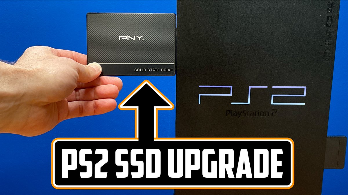 blainelocklair's tweet photo. The days of having to put a spinning hard drive into your PS2 are over! SSDs have gone WAY down in price, are quiet, have no moving parts, and they're FAST! Best of all, you can now use exFAT on that SSD instead of a proprietary Sony format to drop in your entire game library! Here's how it's done. https://t.co/fFUHY4ofb1