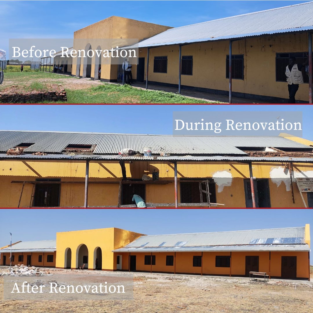 DRC_SouthSudan (@drc_southsudan) on Twitter photo DRC, with funding from <a href="/UNHCRSouthSudan/">UNHCR South Sudan</a> renovated Kodok Secondary School in Fashoda County, #SouthSudan
The renovation included flood protection with apron construction, cracked walls repaired, floors replaced, & ramps for access, among others.
Investing in #EducationForAll DRC, with funding from <a href="/UNHCRSouthSudan/">UNHCR South Sudan</a> renovated Kodok Secondary School in Fashoda County, #SouthSudan
The renovation included flood protection with apron construction, cracked walls repaired, floors replaced, & ramps for access, among others.
Investing in #EducationForAll