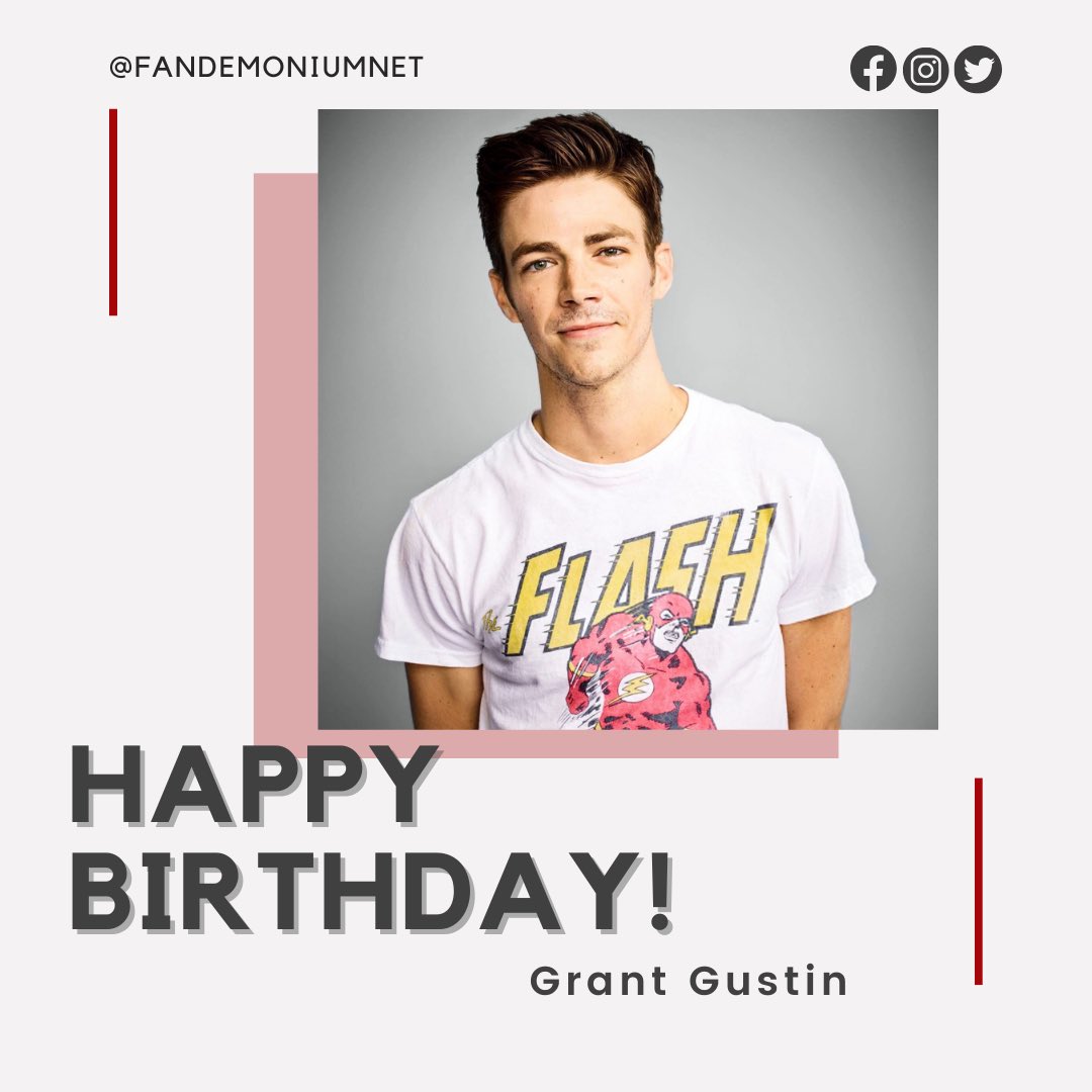 Join us in wishing a Happy Birthday to Grant Gustin! May all your wishes come true. #grantgustin #theflash #puppylove #arrow #glee
