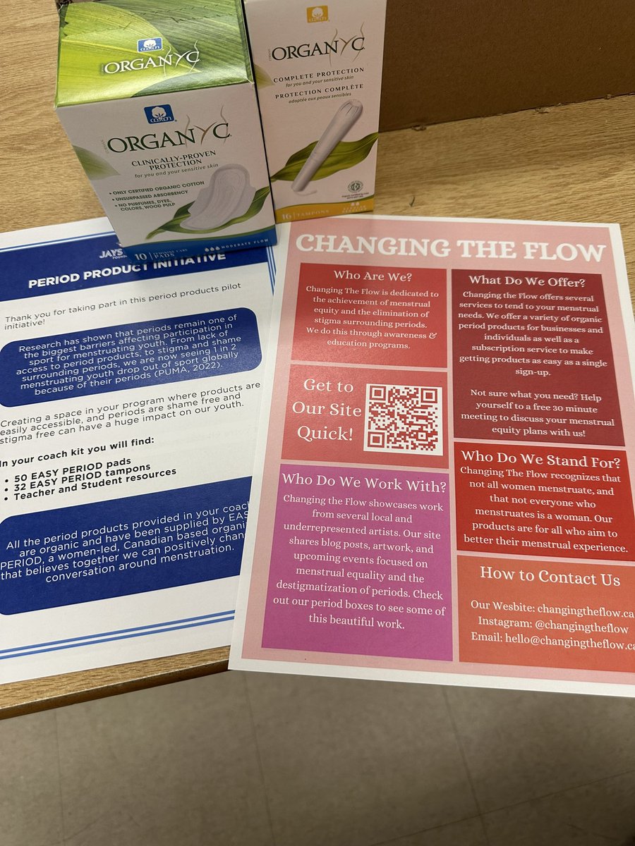 The Jays care foundation has partnered with <a href="/changingtheflow/">Changing The Flow - Serving WR, Ontario & Canada</a> ✨ this is incredible, thank you!!! 💙💙 <a href="/JaysCare/">Jays Care Foundation</a>