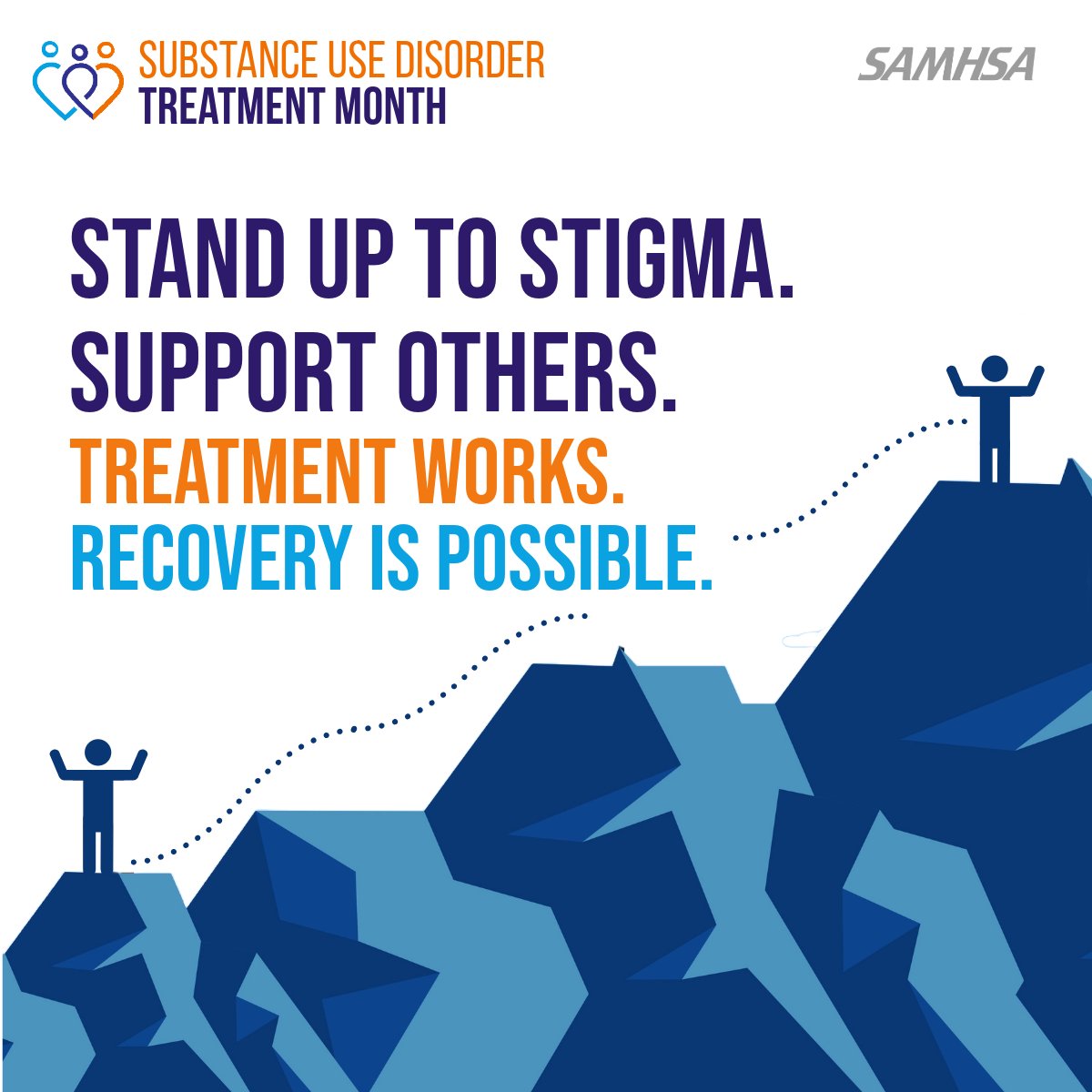 Substance use disorder does not discriminate. Let’s break the stigma and foster a community of support and understanding. Find resources and treatment options for someone you know: findtreatment.gov
