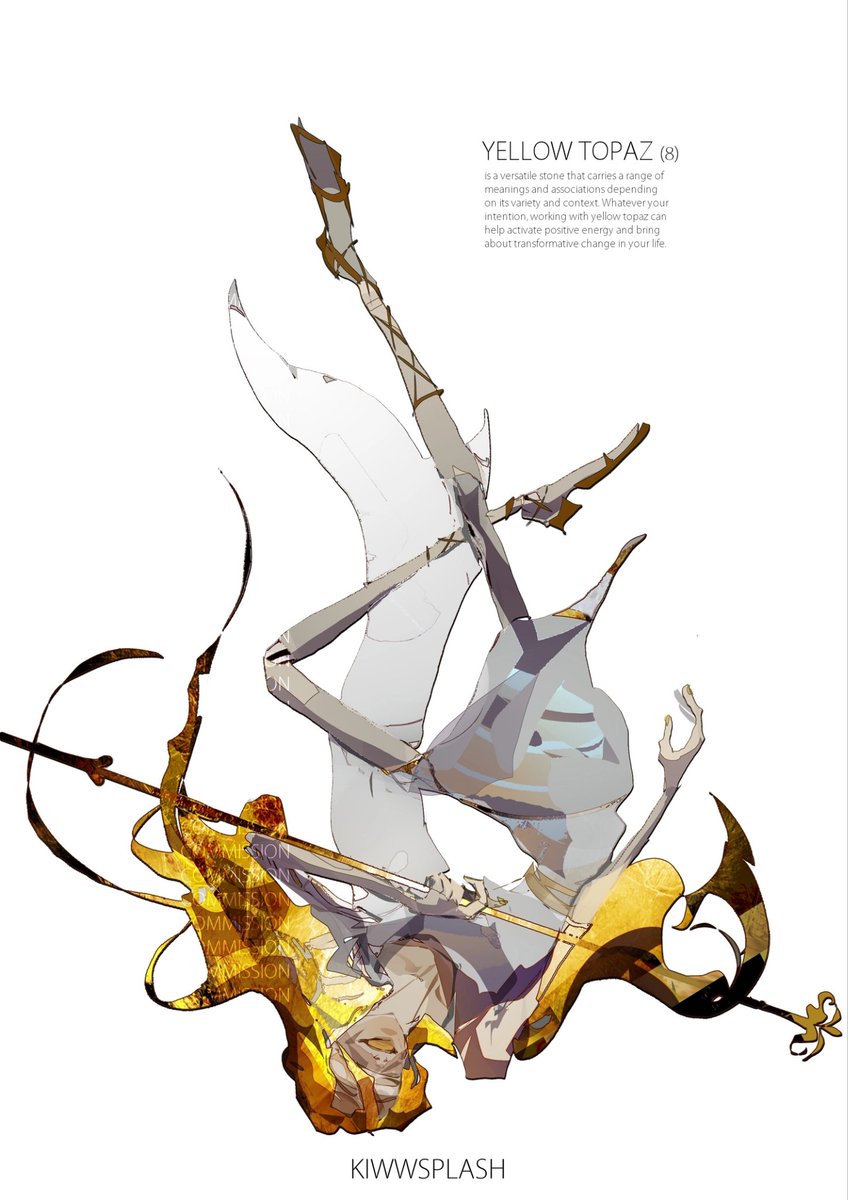 yellow topaz
#宝石の国 #創作宝石 #housekinokunioc