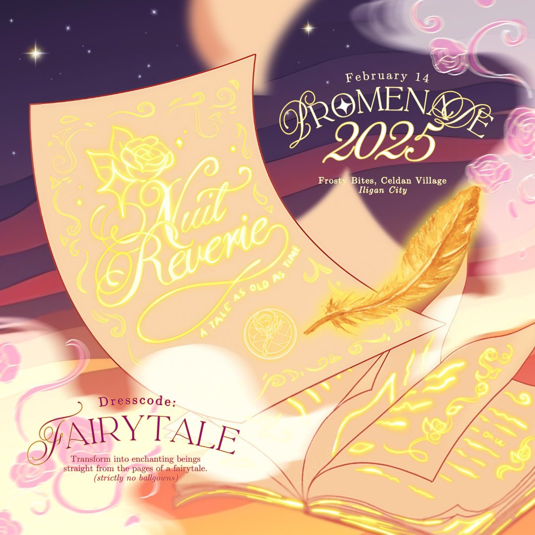 NuitReverie2025's tweet photo. 🔔DING!... 🔔DING!... 🔔DING!... 

As the clock strikes 12, run away with us as we invite you to leap into a world where your unimaginable fantasies trump the sorrows of reality in our enchanted and ever-so-mythical promenade! 🧚‍♀️✨ https://t.co/Pt5rqhJ8dd