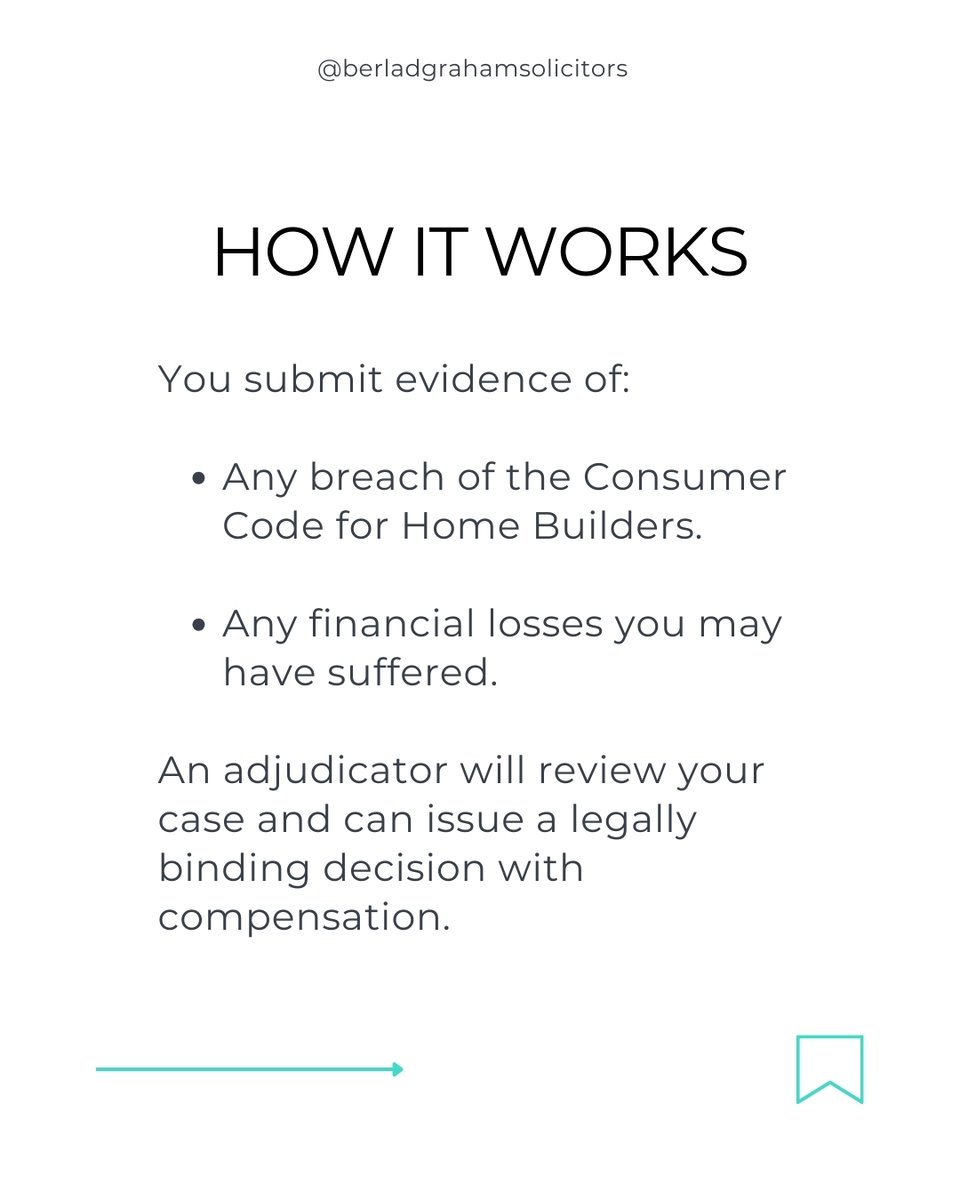 BerladGraham's tweet image. An independent adjudicator can issue a legally binding decision and award compensation for poor practice and inconvenience. 

When disputes drag on, specialist legal advice can make all the difference.

#propertydisputes #newbuildissues #solicitors #uklaw