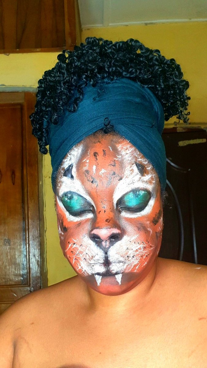 It's been a while I did abit of #facepainting I decided to give it a try to start up the year... What's your take on this?