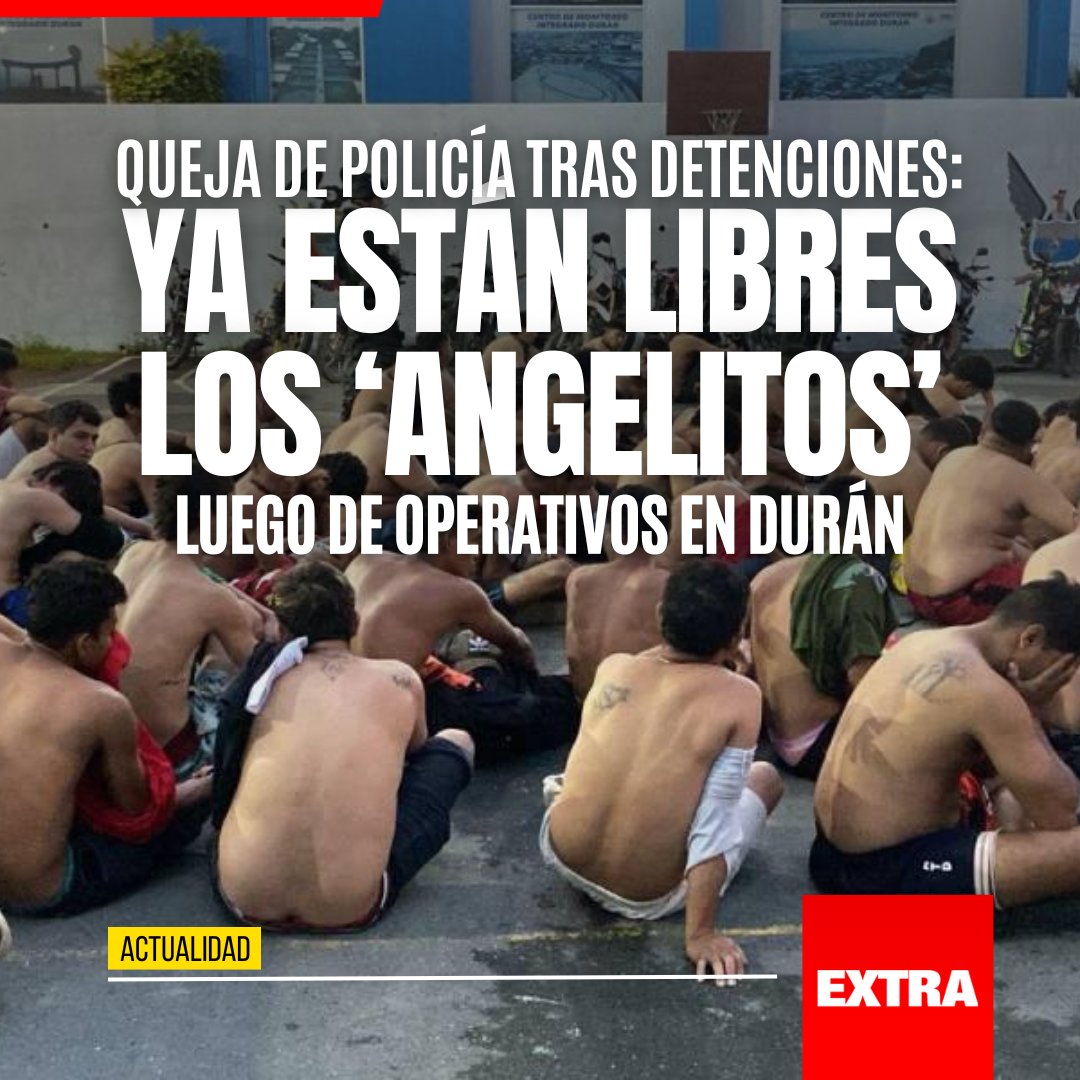 ¡¿Y ENTONCES, SEÑOR...?! 😠

👉🏼 Doce personas con antecedentes penales quedaron en libertad, gracias a un juez, luego de ser detenidas durante operativos en #Durán. La Policía está inconforme.

Mira este tema aquí: ow.ly/8Uhu50UFZn1