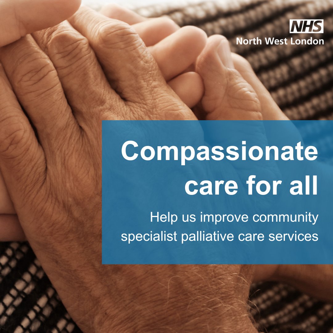 📢 Calling all Hammersmith &amp; Fulham residents to share your views on the options for delivering improvements to the adult (18+) community-based specialist palliative care services.
15 Jan 2025, 6:30 to 8pm
Register: shorturl.at/PiGVc
Details shorturl.at/Mq34s