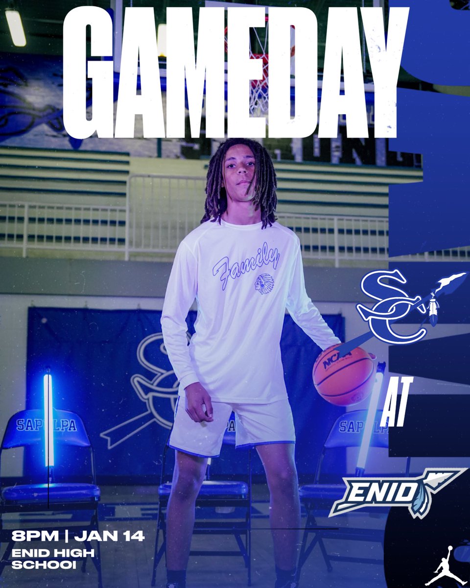 🏀IT’S GAMEDAY‼️
🆚 Enid
📍Enid High School
🕔 5:00- JV
🕗 8:00- Varsity
#Family #DoYourJob 
🔵⚪️🔵⚪️